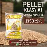 Pellet drzewny A1  VERBA PREMIUM w cenie 1350zł/za tonę