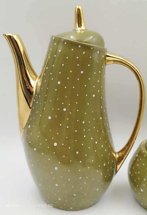 Serwis kawowy Ewa Tułowice proj. L. Kowalska 1959r vintage retro prl