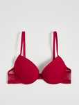 bordowy biustonosz push up Sinsay