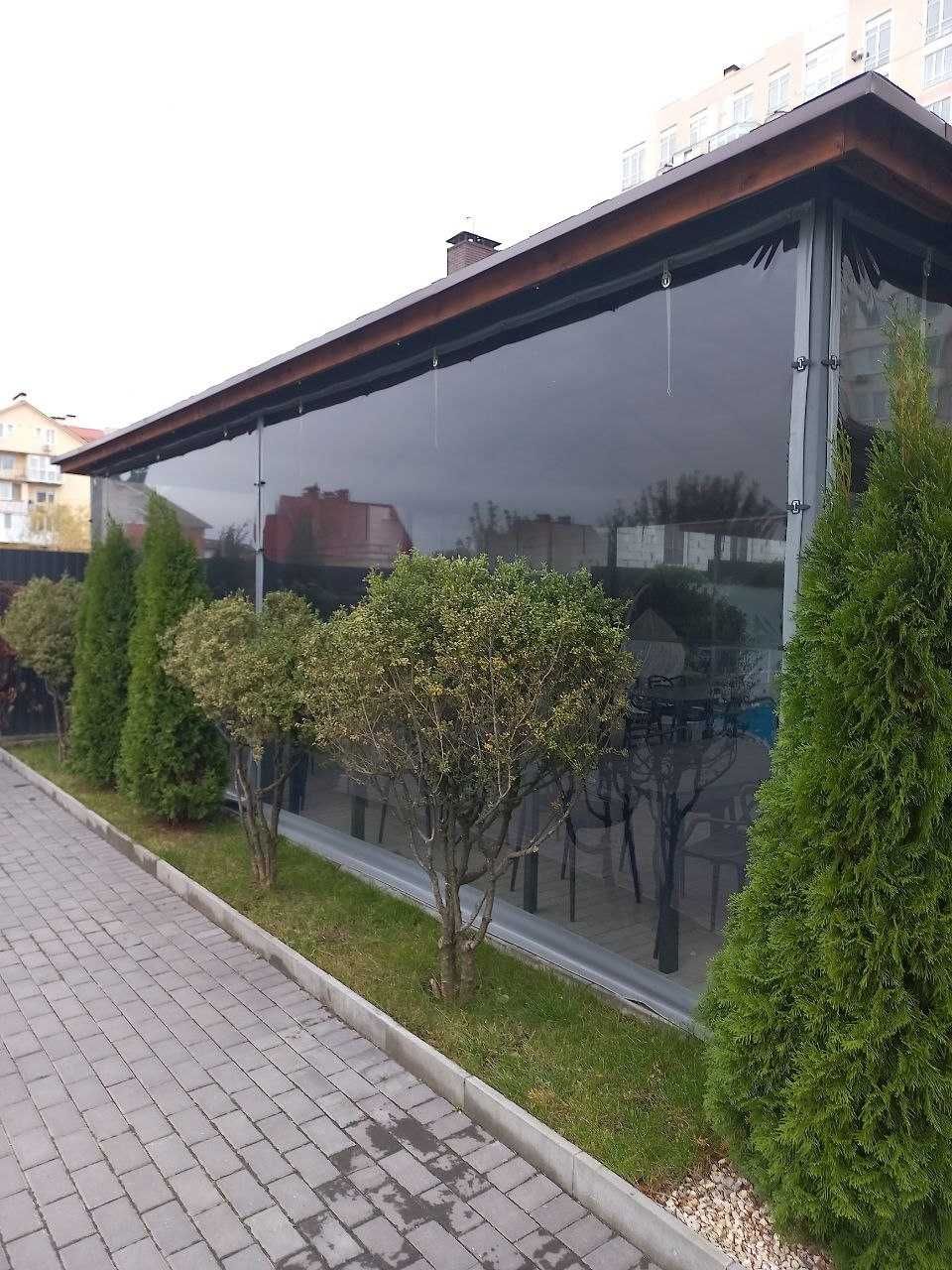 Штори-вікна прозорі з ПВХ-тканини