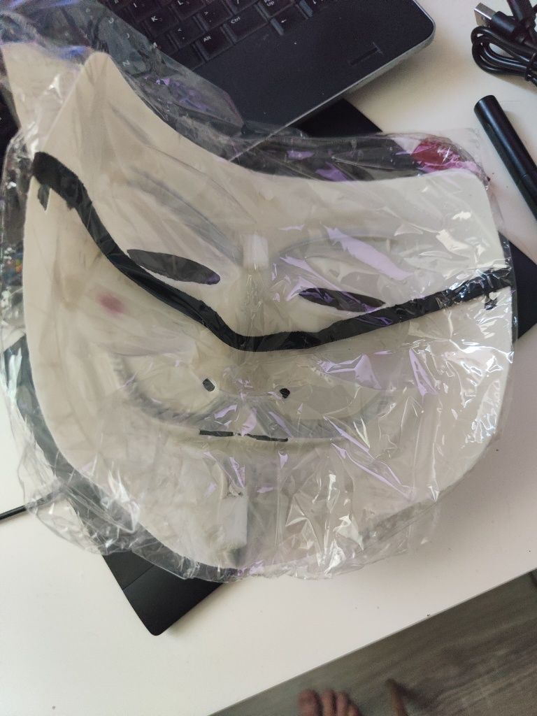 Maska Anonymous V jak Vendetta przebranie strój karnawałowy kostium