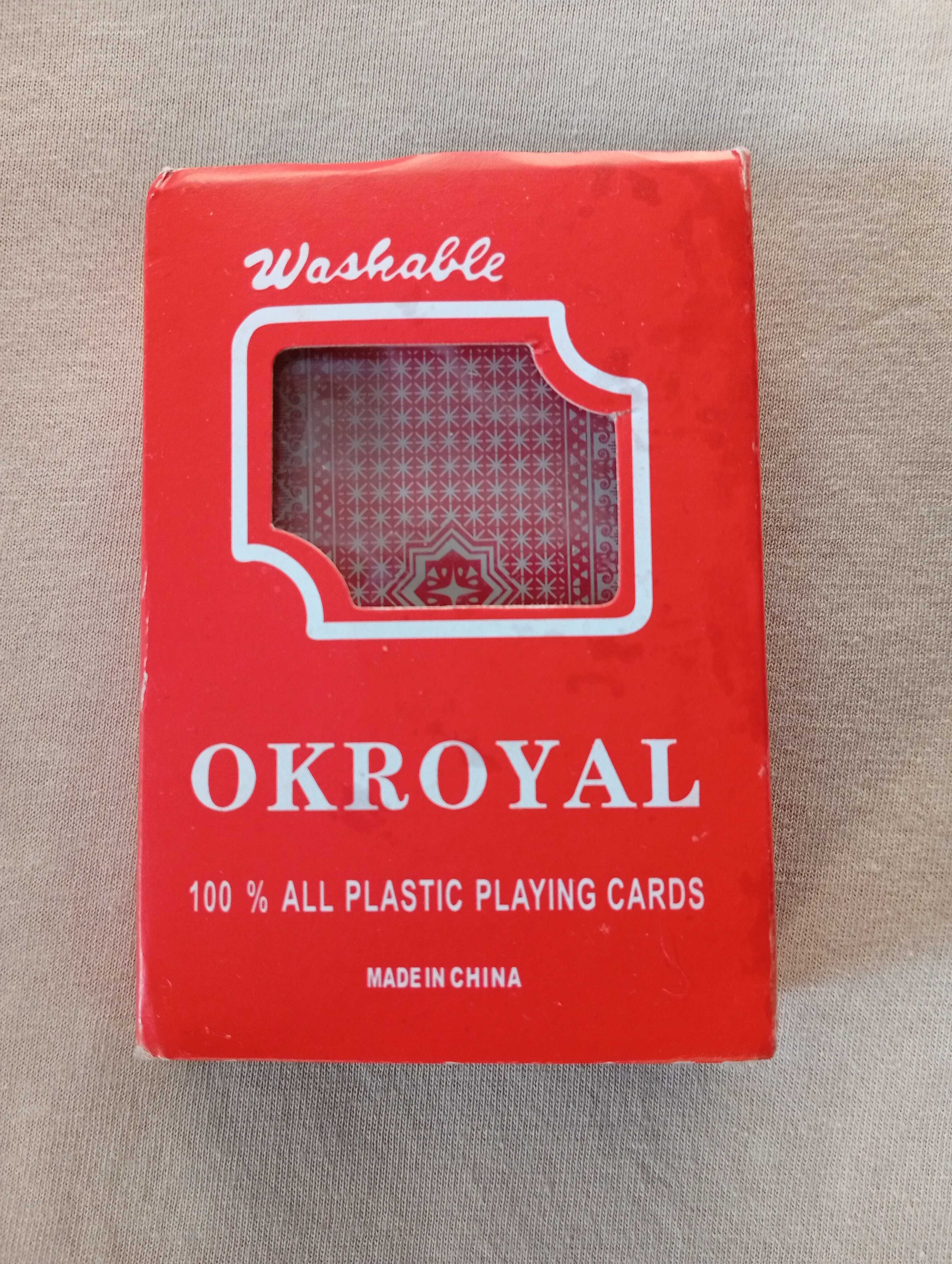 Карты игральные OKROYAL пластиковые