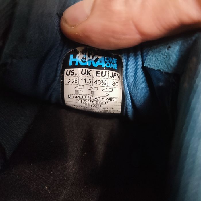 Чоловічі бігові кросівки hoka speedgoat 5 wide size 46/30