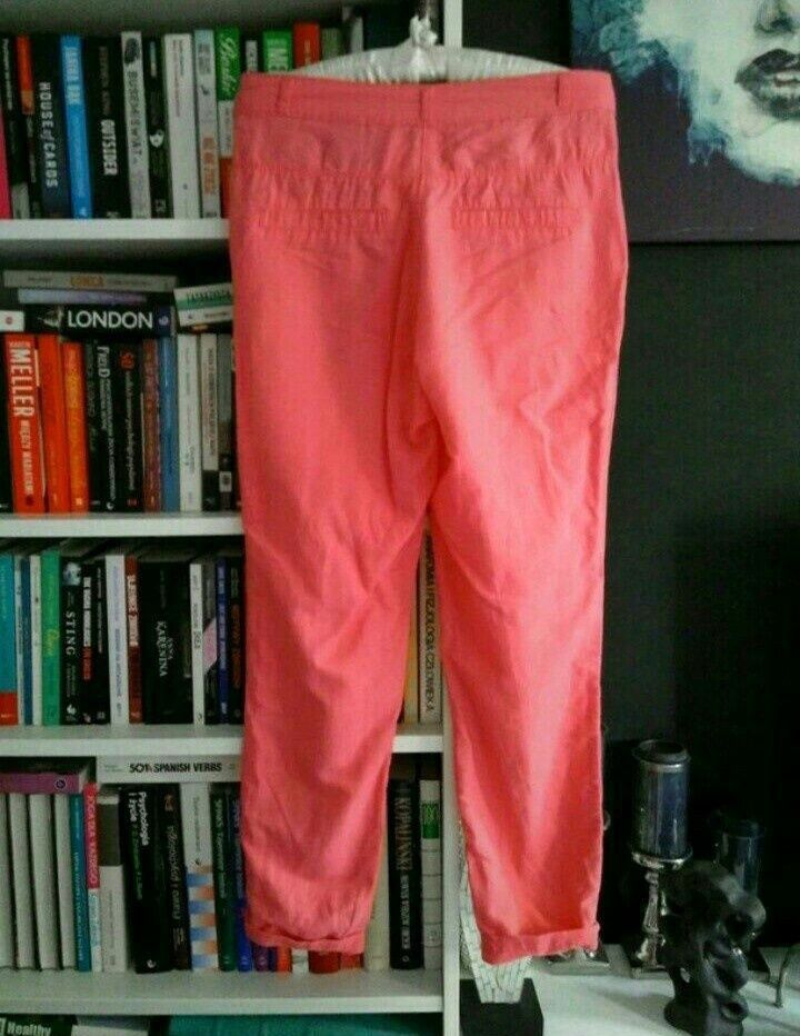 H&M spodnie lniane chinos S , z metką