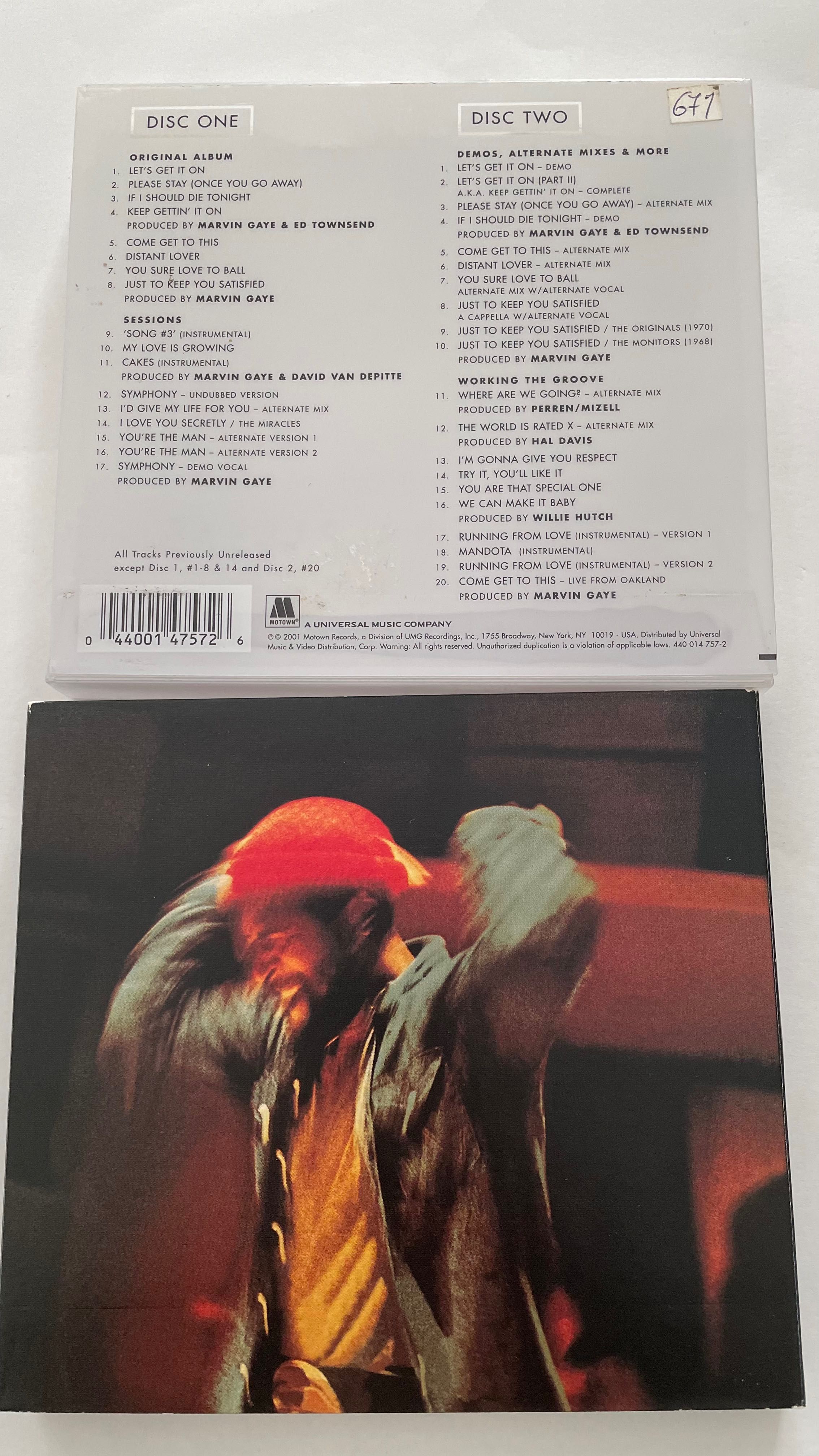 Marvin Gaye ‎– Let's Get It On - 2 cd