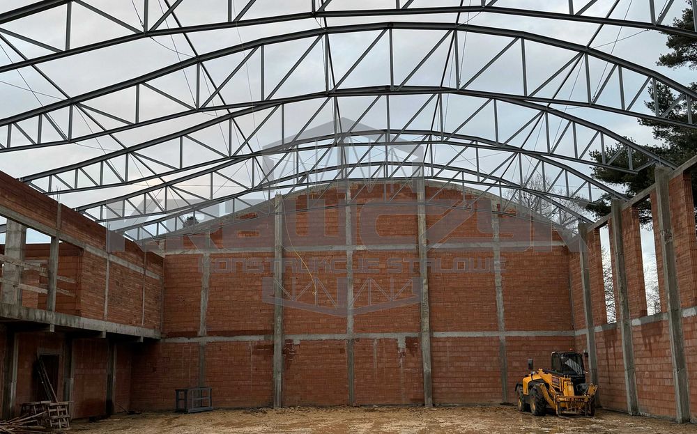 Konstrukcje stalowe, wiązary. Budowa hal produkcyjnych, magazynów.