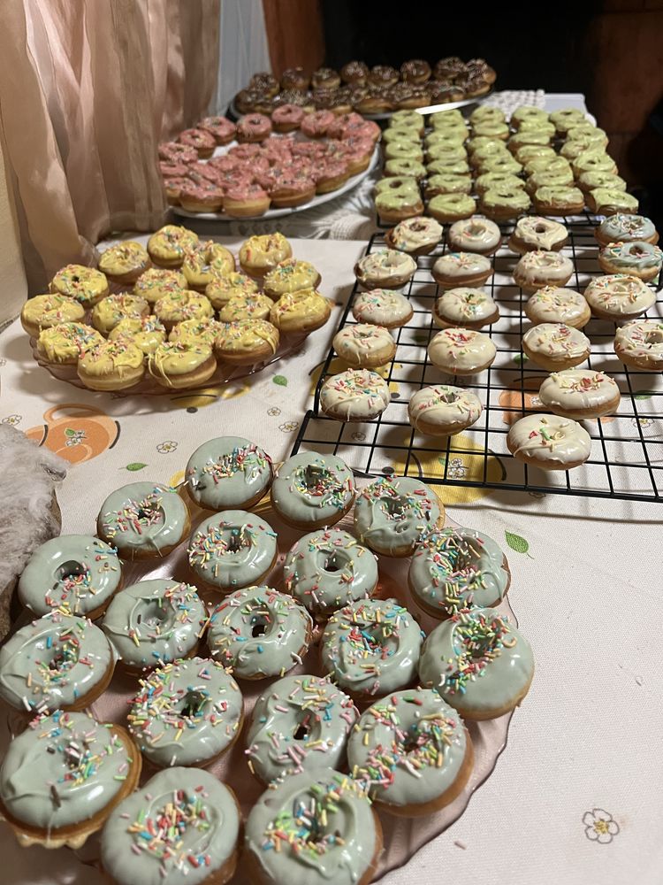 Mini donnuts para aniversario
