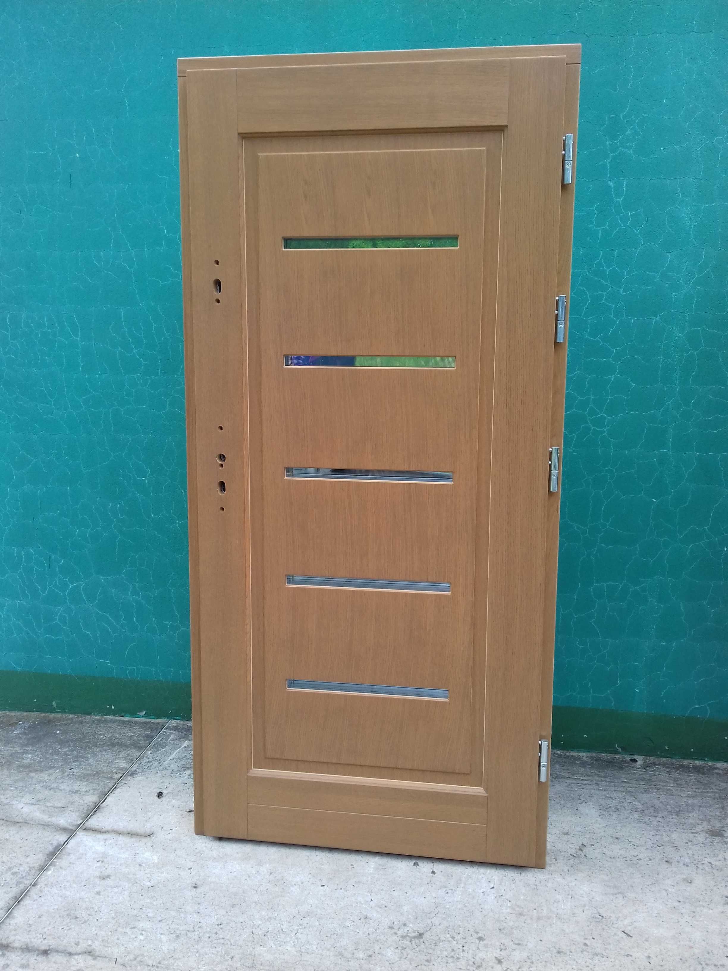 - 40 % Wyprzedaż Ekspozycji Drzwi Drewniane 78 mm Zewnętrzne 98 x 208