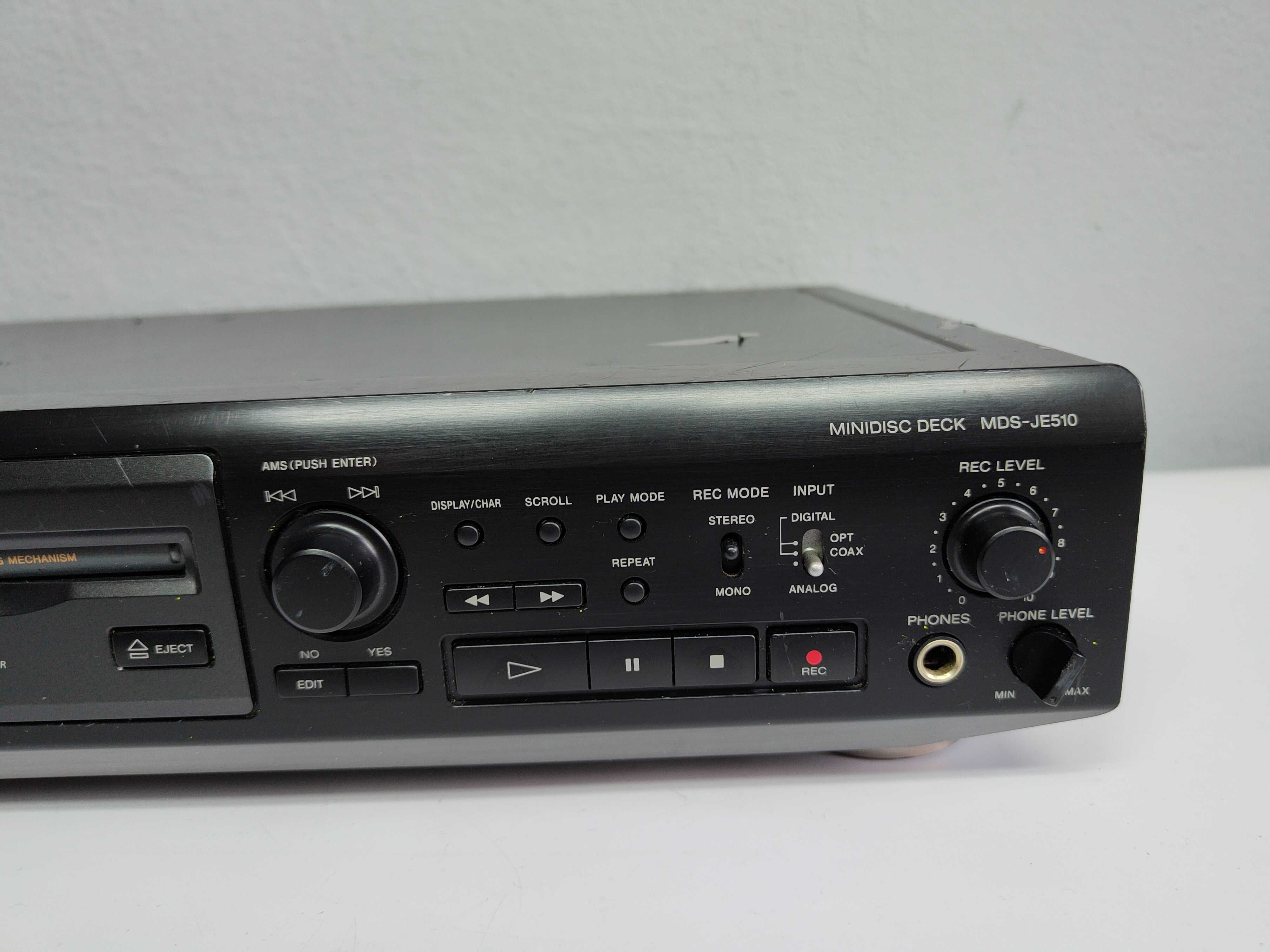 Minidisc Deck Sony MDS-JE510