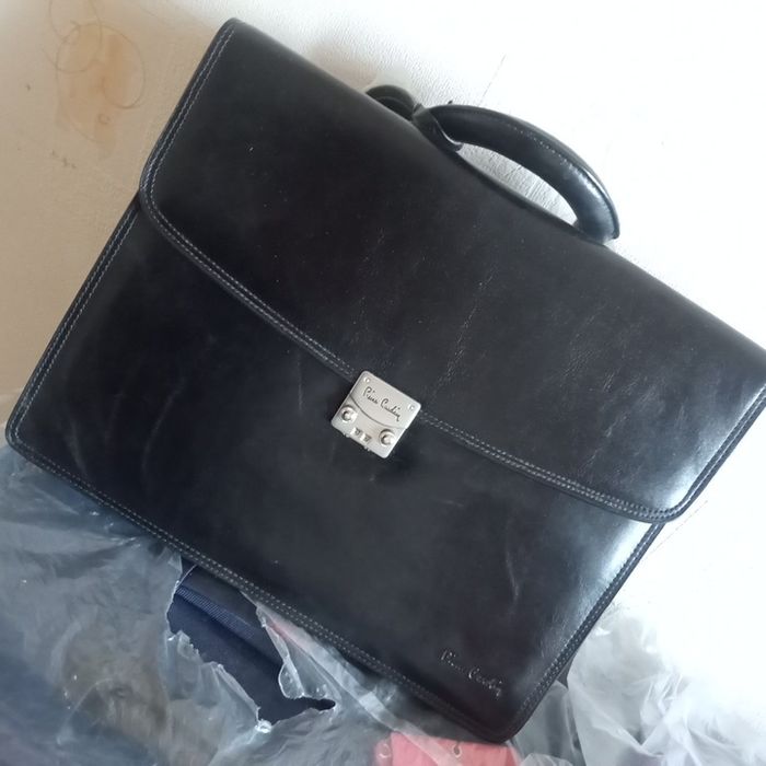 Pierre Cardin мужской портфель кожа оригинал Уценка