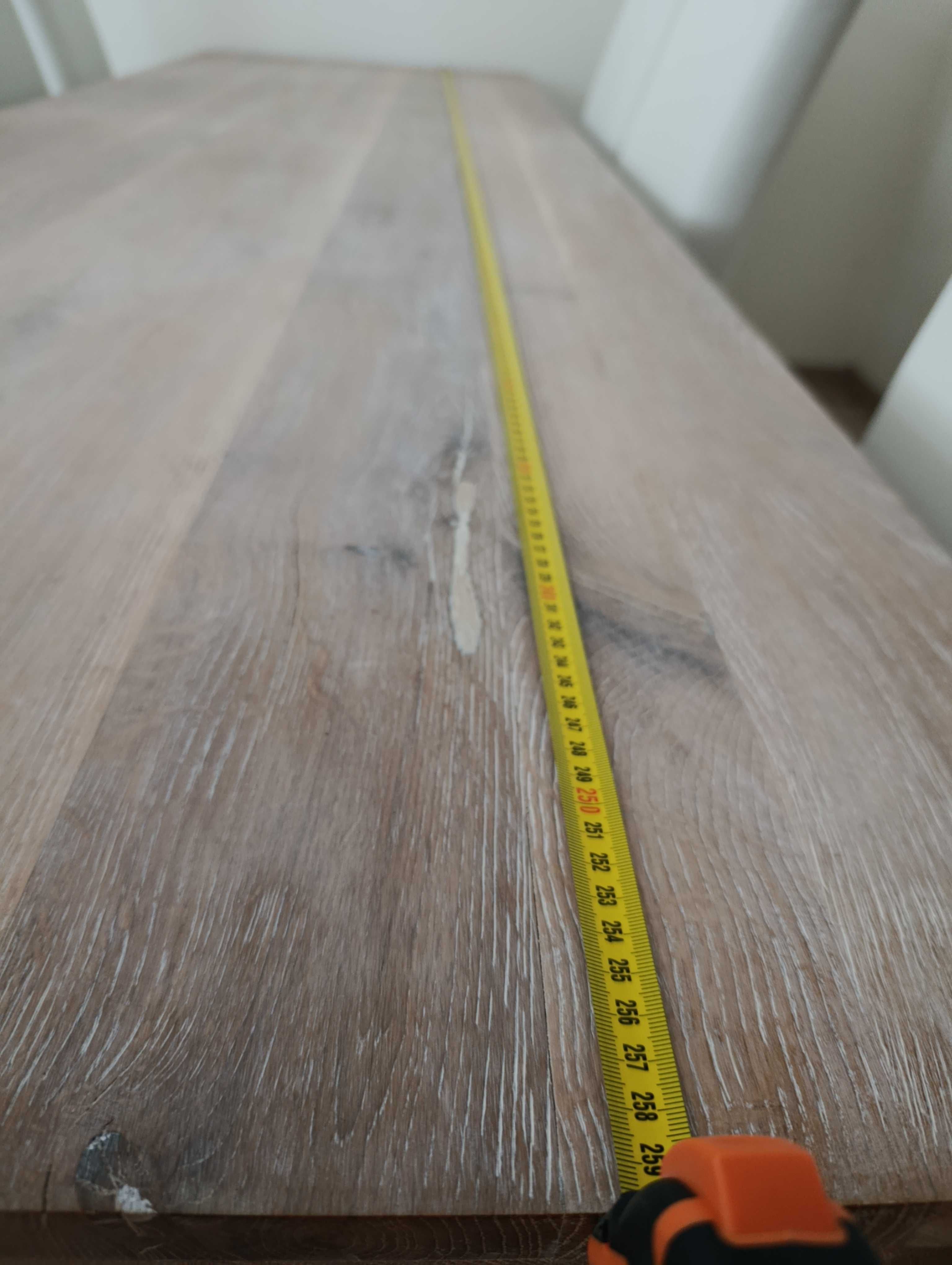 Stół dębowy z litego drewna 2,8m x 0,8m