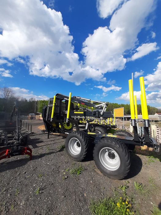 Przyczepa leśna  PALMS 15U ŻURAW 7.94 do zrywki  Promocja 15 ton