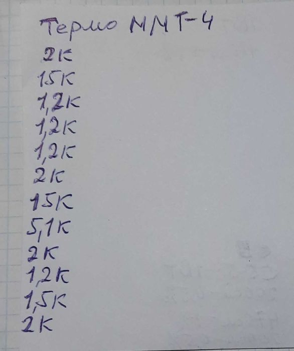 Прецизионные резисторы ПТМН - 0.5 - 1W и термо ММТ-4