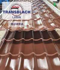 Blachodachówka Kora brązowy dach 0,5mm połysk z fabryki pod dom