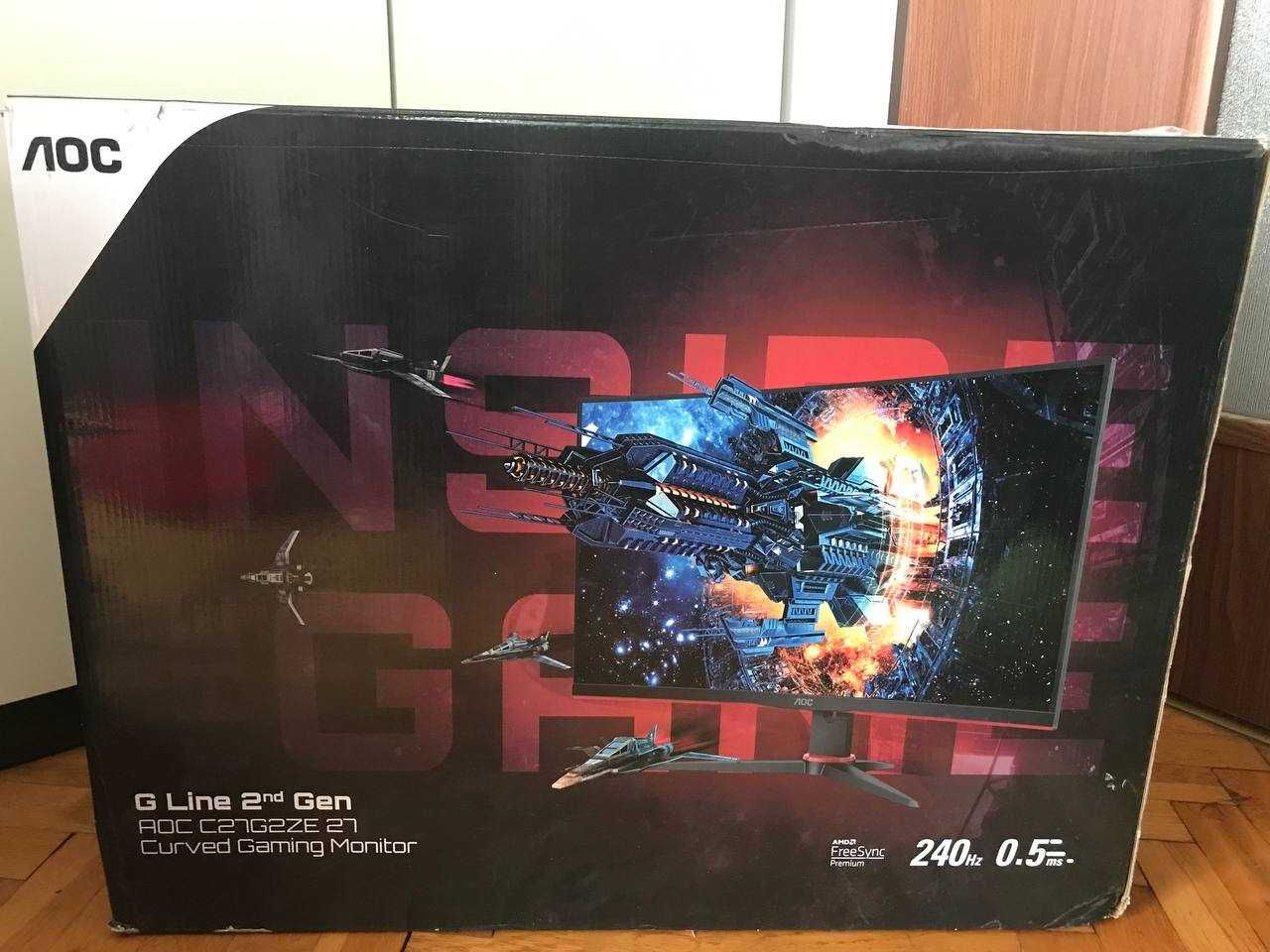 Monitor AOC G2 C27G2ZE 27" 1920x1080px 240Hz 0.5 ms [MPRT] Curved