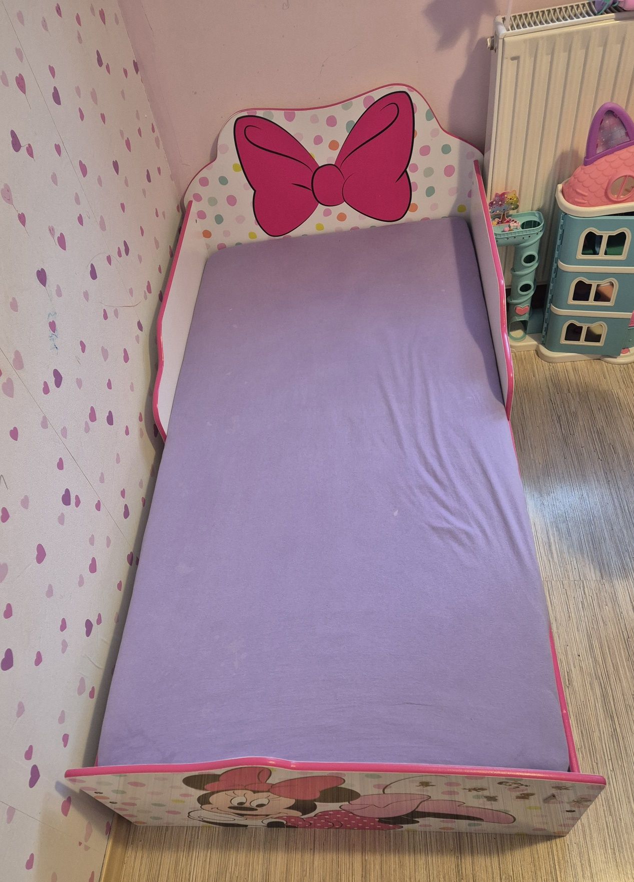 Łóżko łóżeczko Myszka Minnie z materacem