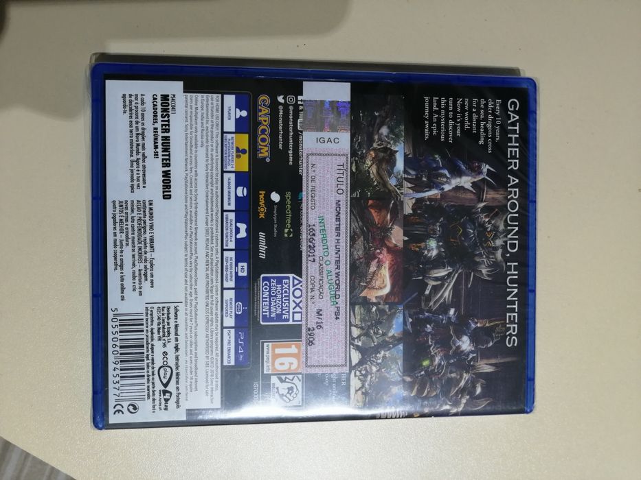 Monster hunter world Ps4 - novo selado
