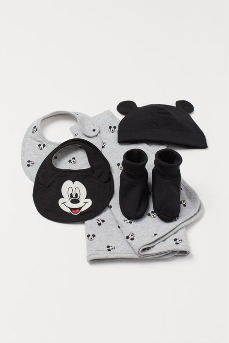 Дитячий набір одягу аксесуарів на малюка H&M міккі 3 предмети
