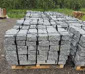 kamień granitowy murowy-łupany, opornik, obrzeże 10x20x40