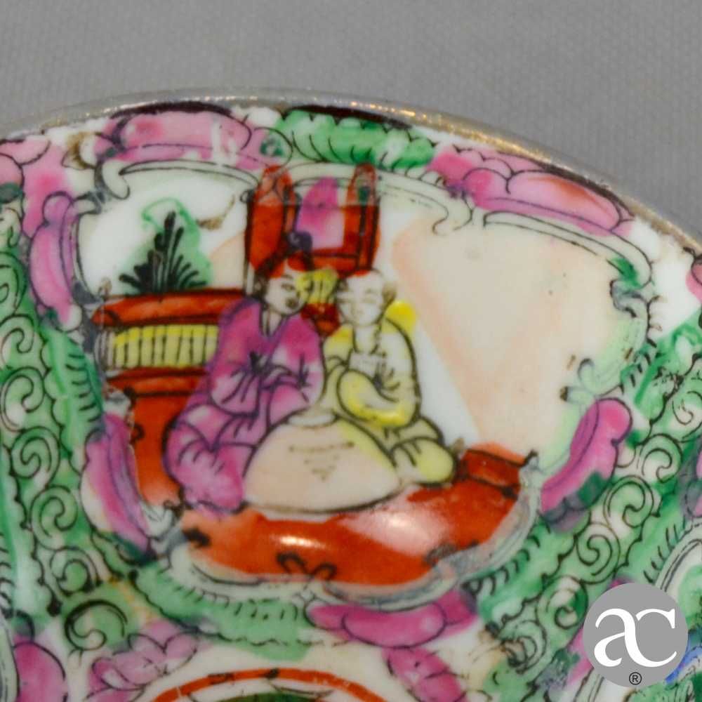 Taça em porcelana da China, Mandarim – Rose Medallion, Circa 1960