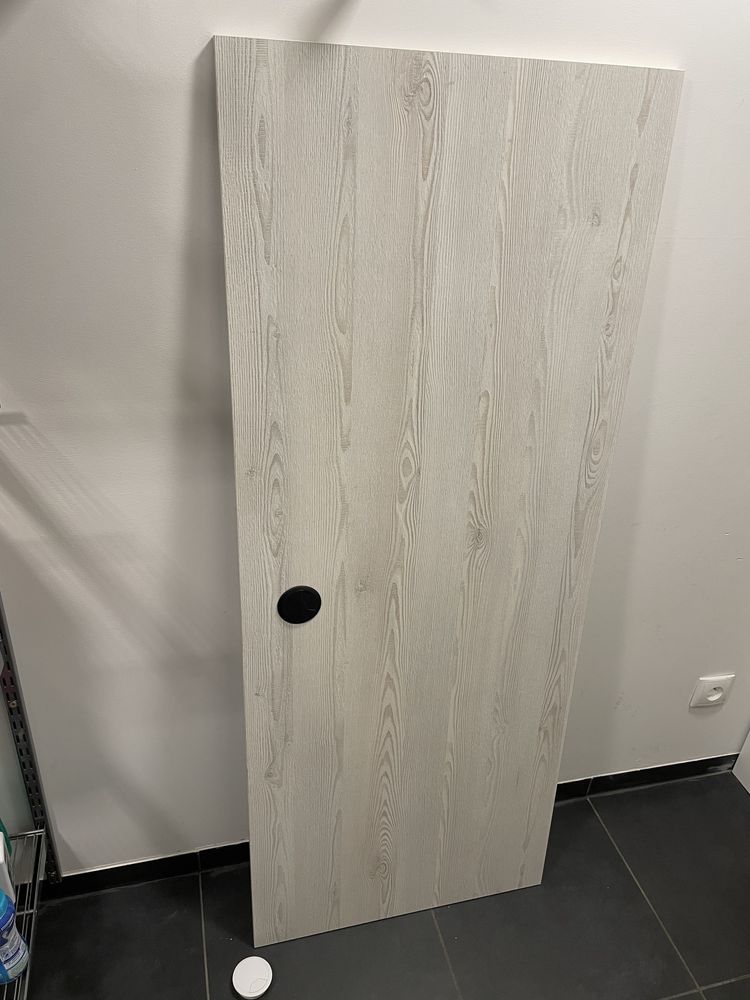 Blat do biurka 150x60 x18mm, dąb biały/jasnoszary – dobry stan