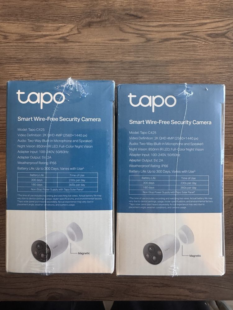 TP-Link Tapo C425, IP-камера  2560 x 1440 пікселів, 300 днів батарея