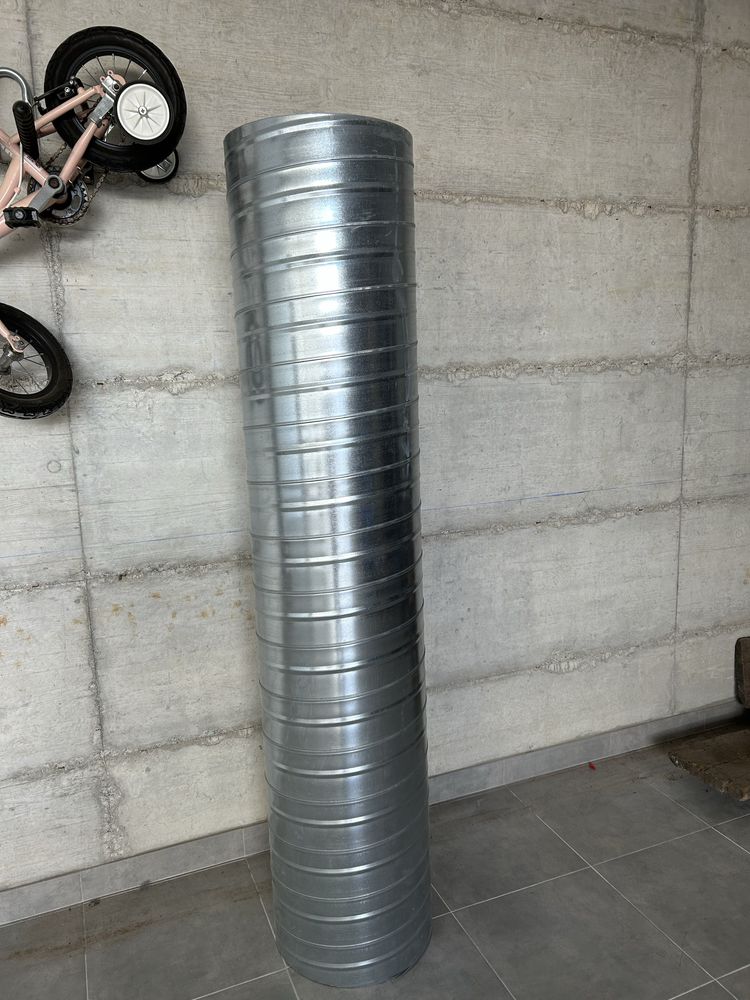 Tubo de 400mm, aço galvanizado.