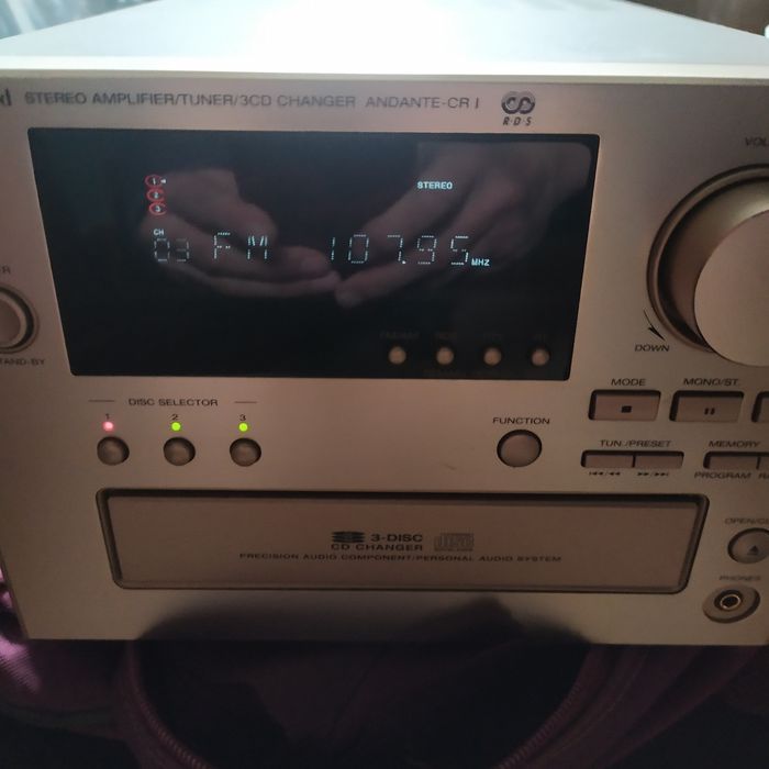 Sherwood andante cr1 в доброму стані працює радіо підсилювач аукс