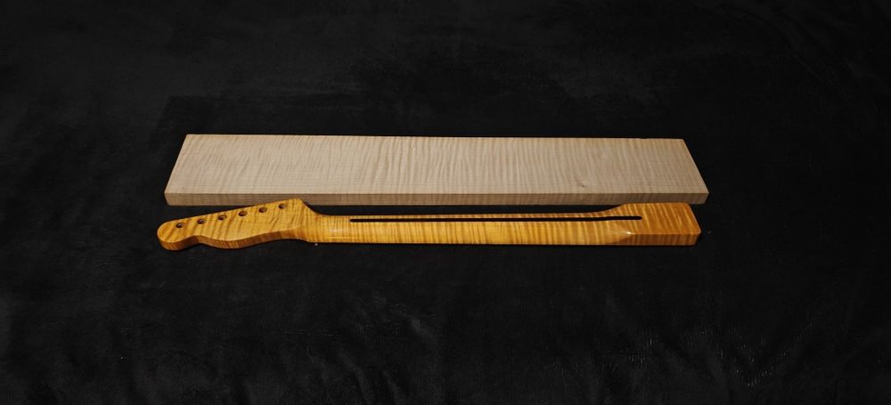 Gryf Do Gitary Fender Telecaster Flame Maple Klon Falisty