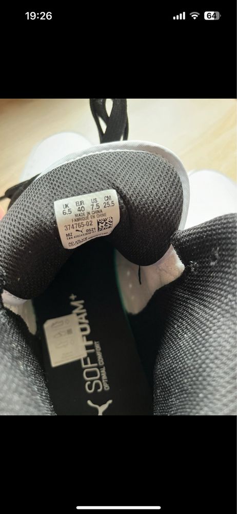(NOWE) Puma Rebound LayUp SL | Biało-czarne |