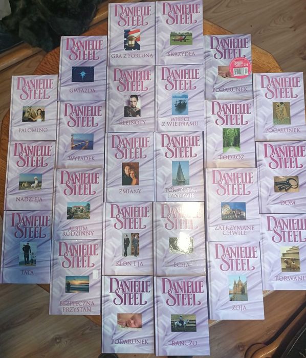 Danielle Steel - zestaw 24 książek wyd. Amber
