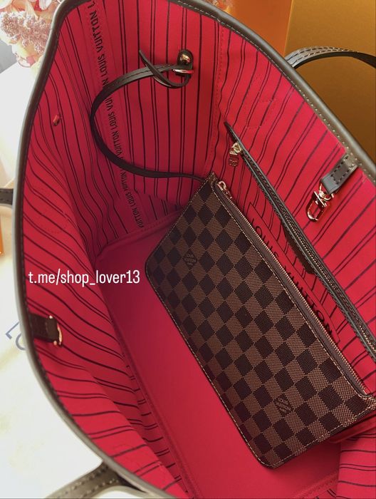 Сумка шоппер LV Louis Vuitton Neverfull MM преміум