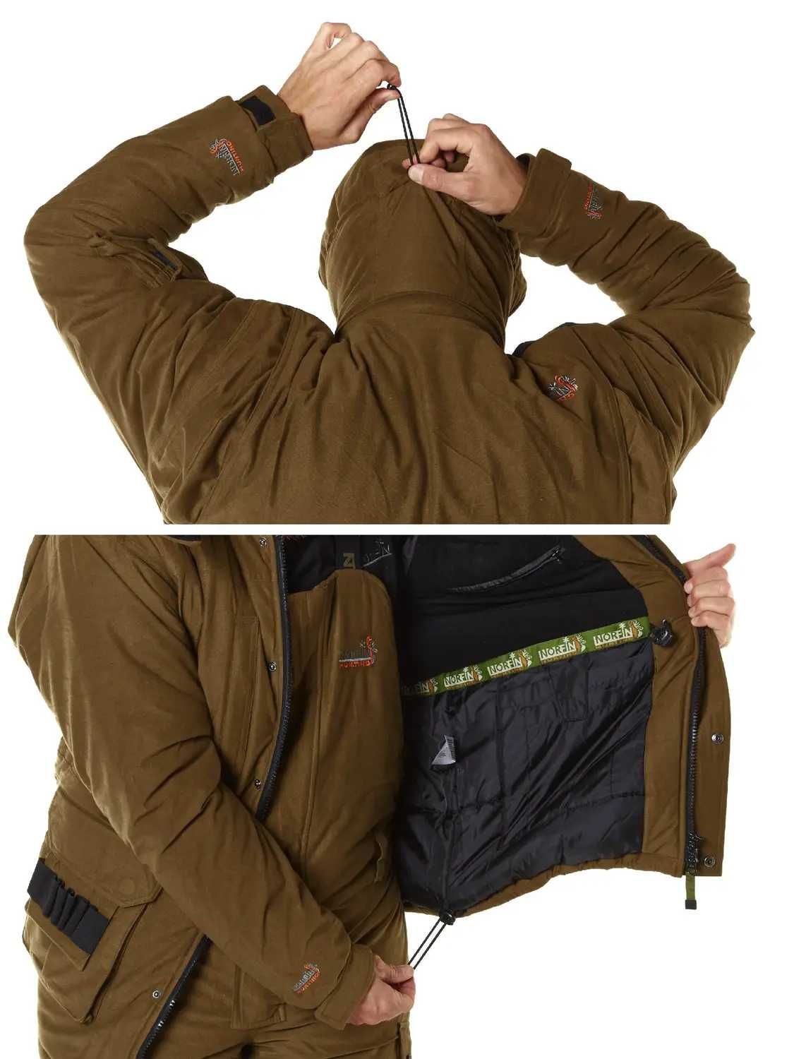 Костюм зимний Norfin Hunting Wild Green(-30) и Norfin Boar Camo Норфин