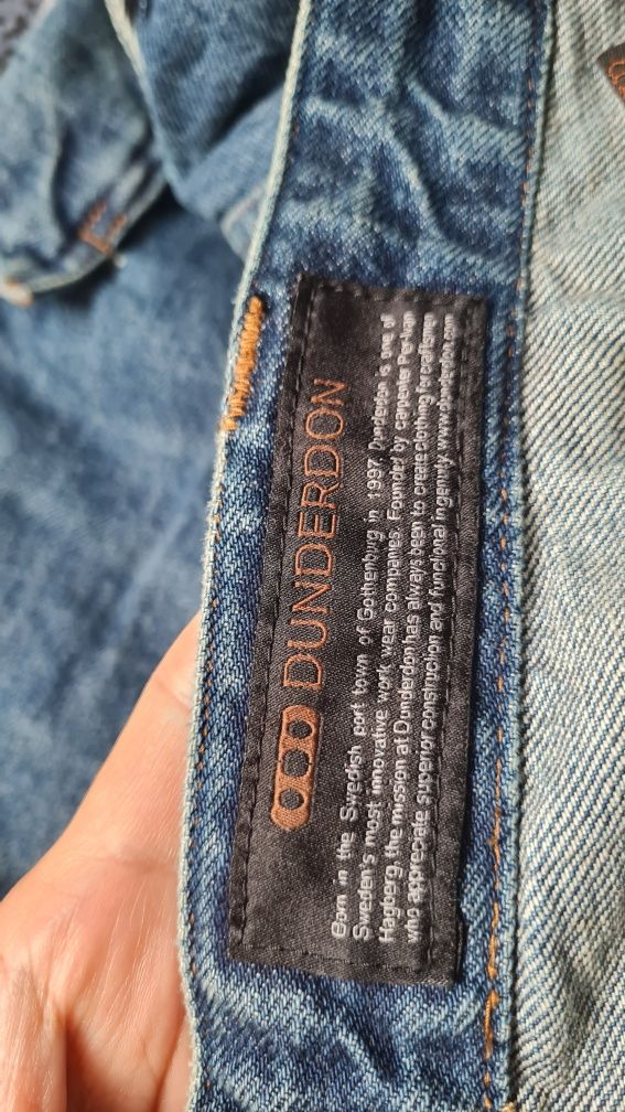 Spodnie jeansowe robocze W36 C54 solidne Nowe z metką Marka Dunderdon