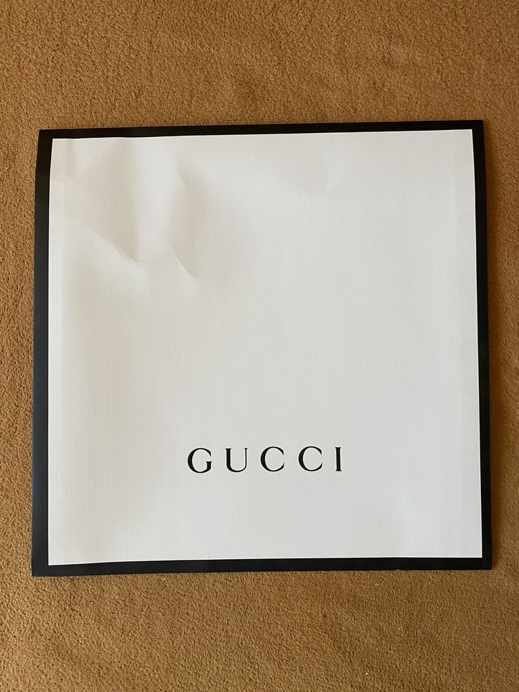 Gucci, oryginalna torebka, koperta prezentowa.