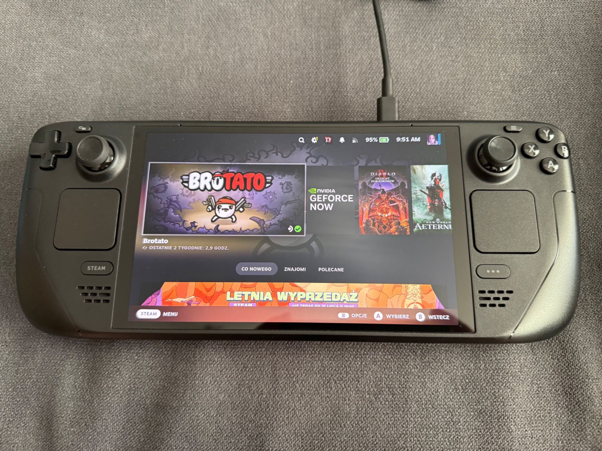 Steam Deck OLED 512 GB / Karta 1TB / Stacja Dokująca Razer