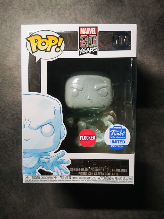 Iceman 504 Flocked Funko Pop Marvel