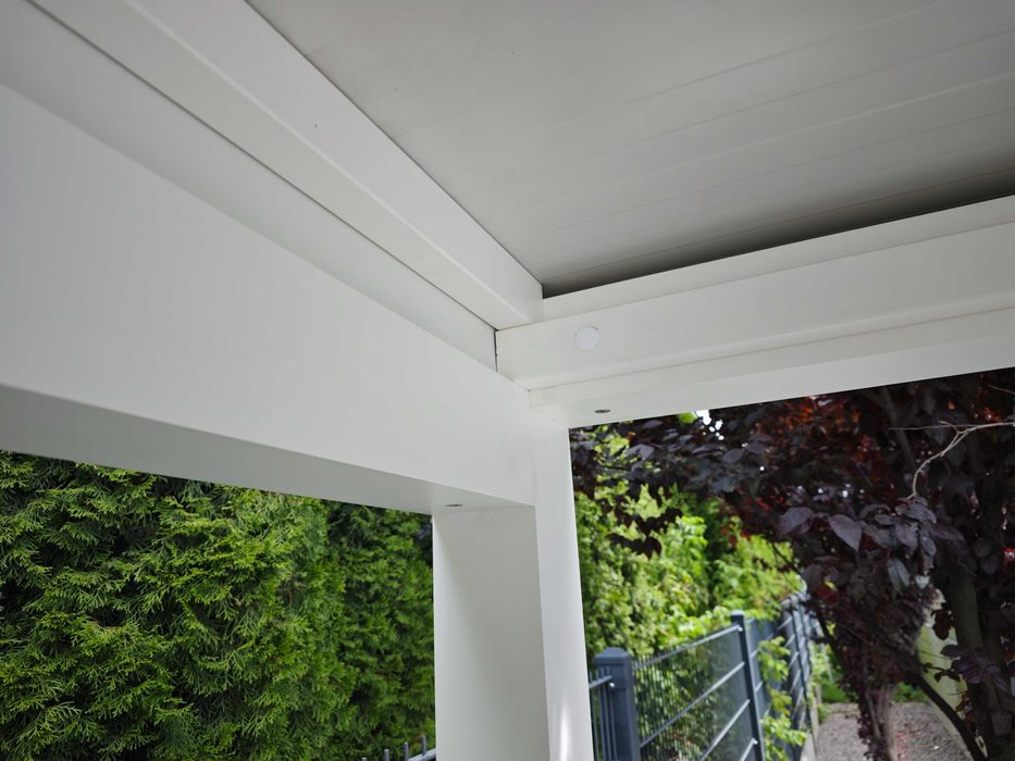CARPORT aluminiowy pergola masywna. wymiar 5x3m, kolor: RAL9010STR