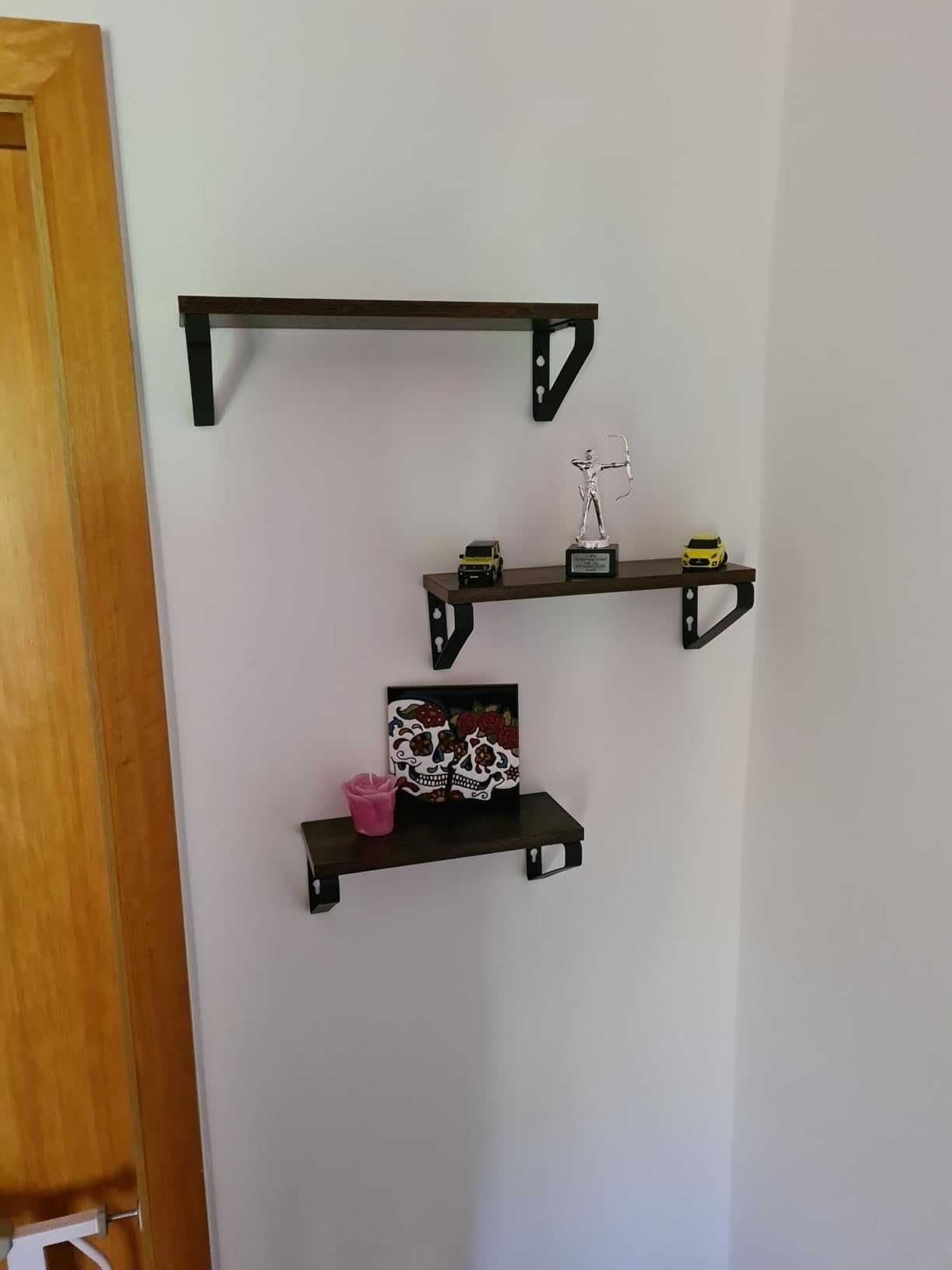 Kwietnik dekoracja ścienna loft 3 sztuki rustykalne zestaw