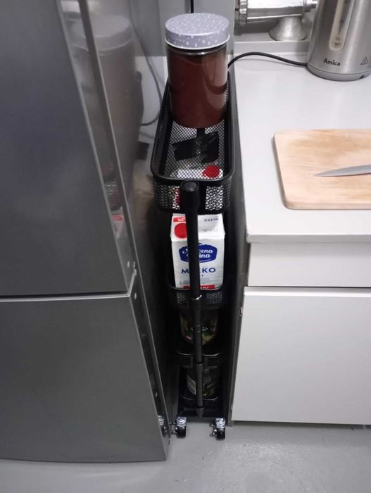 Czarny wąski przechowywanie do domu łazienki akcesoria łazienkowe