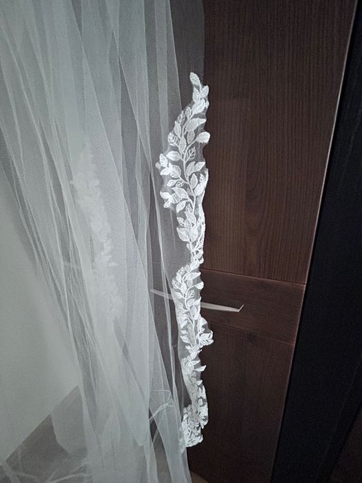 Białe bolerko do ślubu + welon gratis