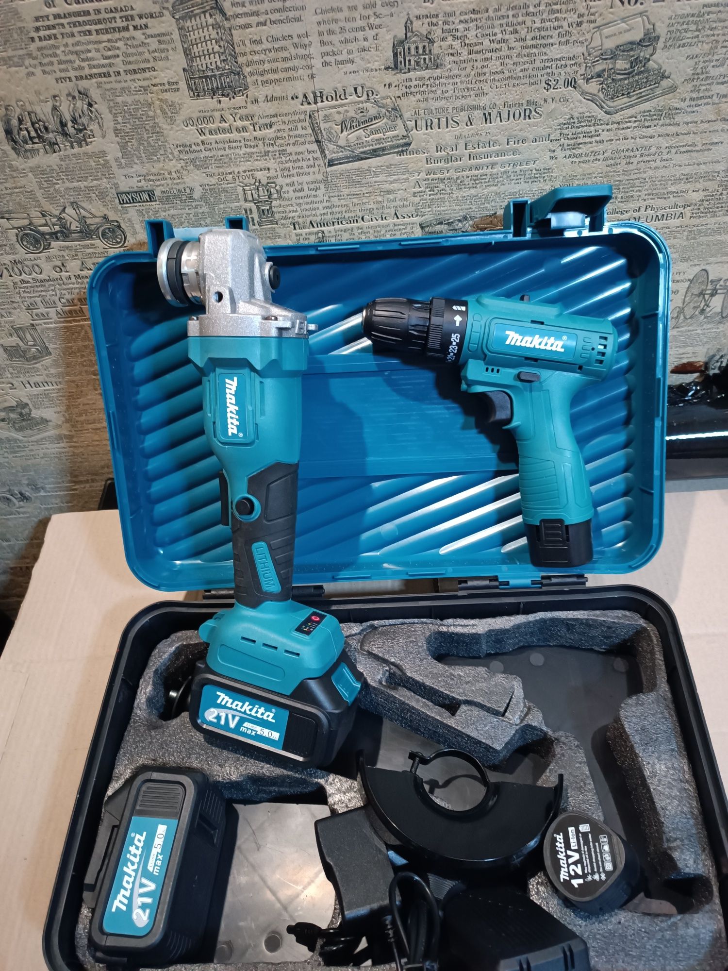 Набор Makita 2в1 24V Болгарка и шуруповерт 12 v