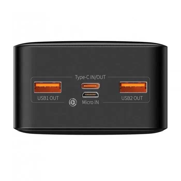 Павербанк Power Bank Baseus Bipow 30000mAh 15W Black ГАРАНТІЯ