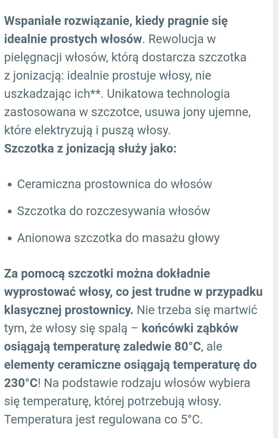 Nowa Prostownica szczotka do prostowania włosów AEG