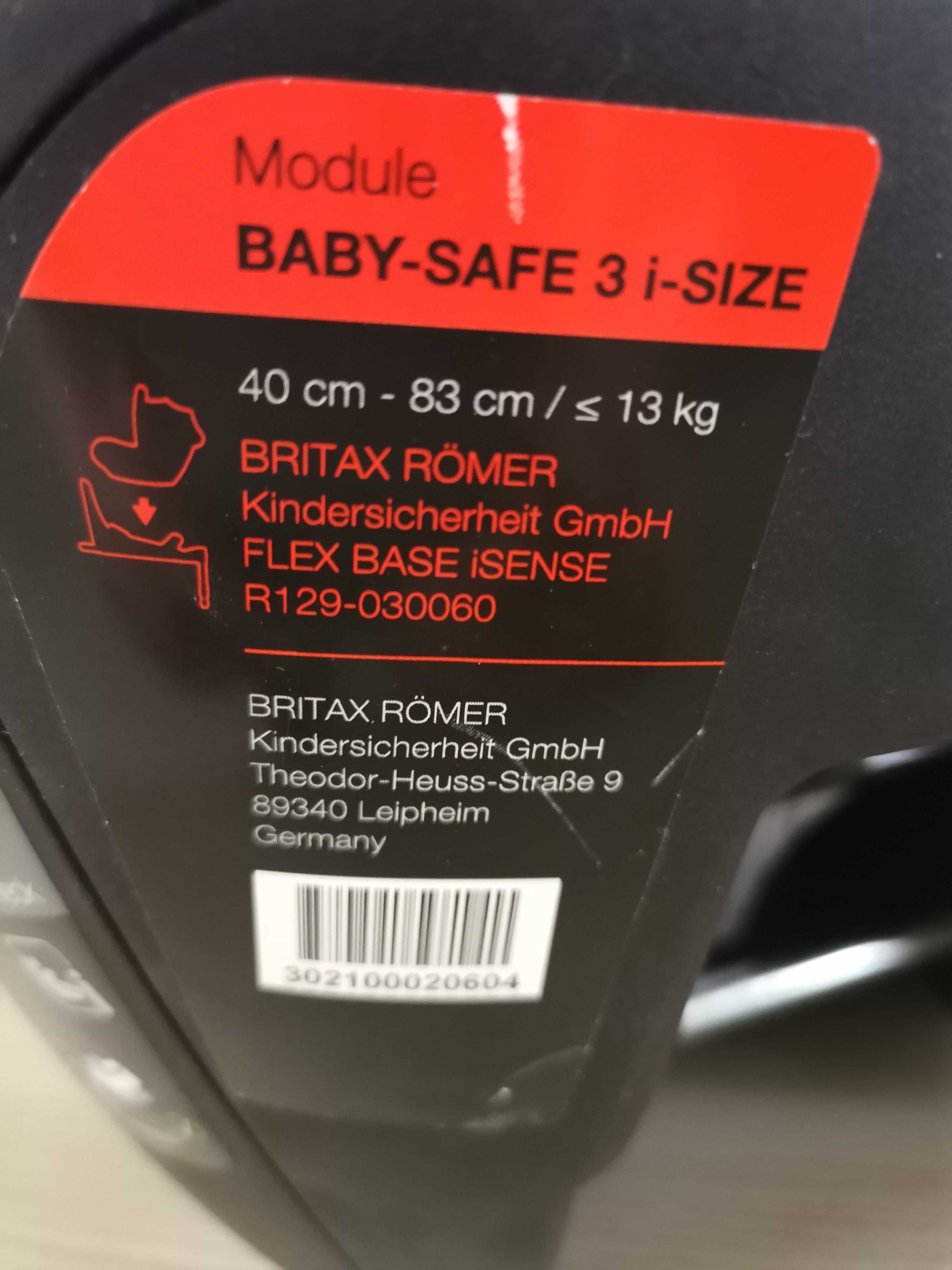 3 element fotelik,nosidełko i baza Britax Romer Baby Safe 3 i-Size