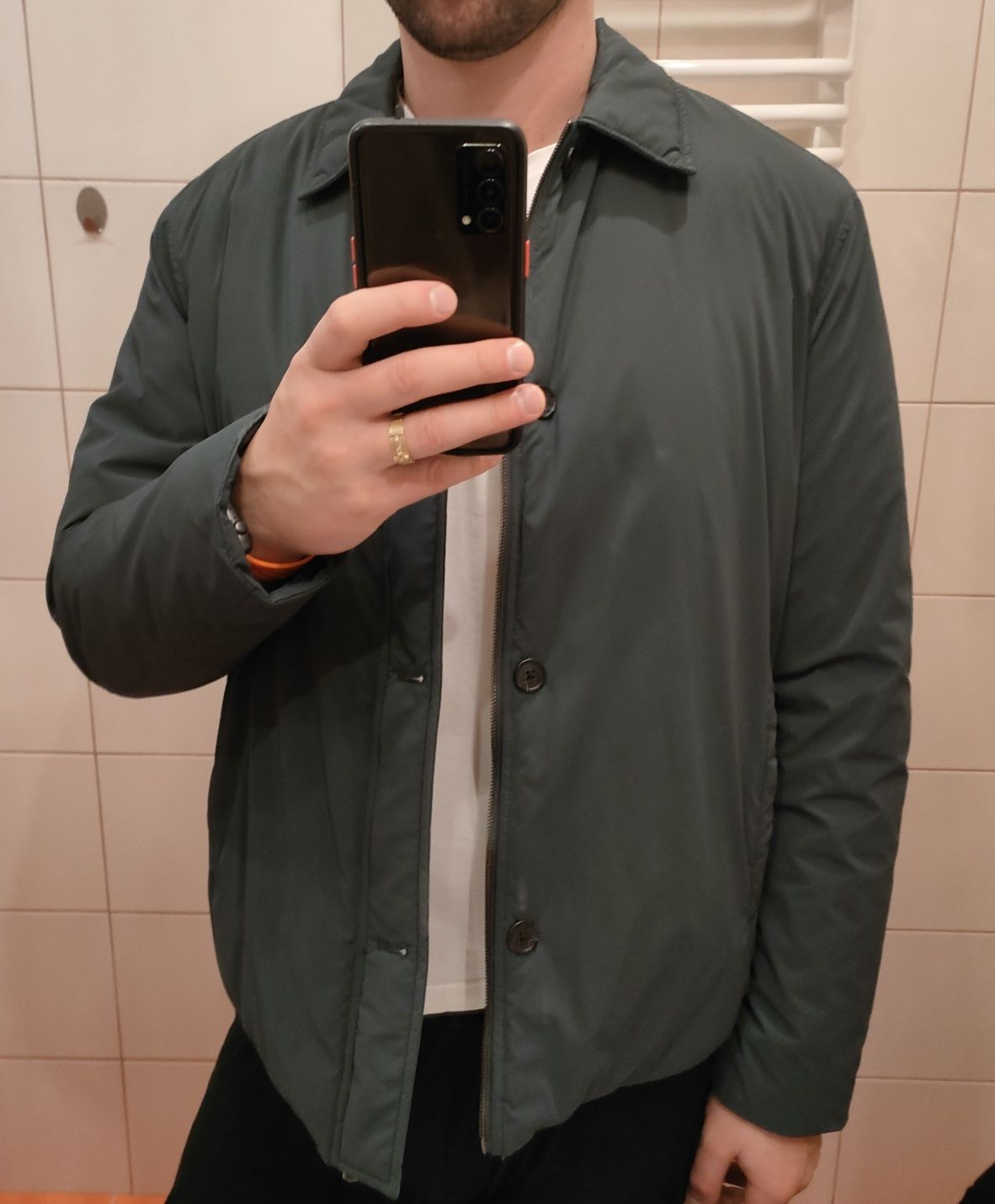 Kurtka puchowa zimowa męska Zara roz L
