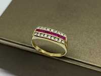Piękny złoty pierścionek p585 R-20