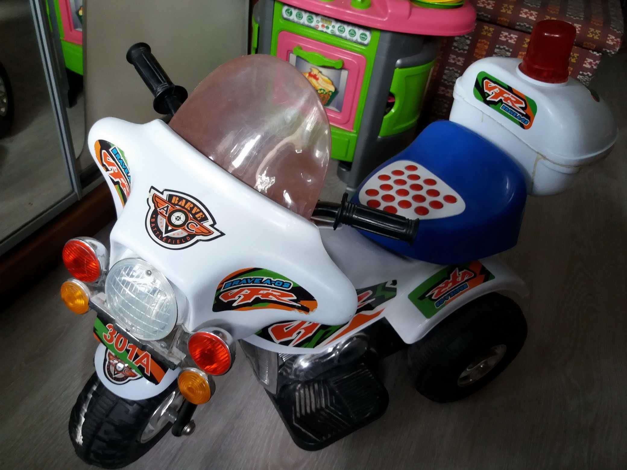 Продам Мотоцикл Детский Полицейский аккумуляторный
