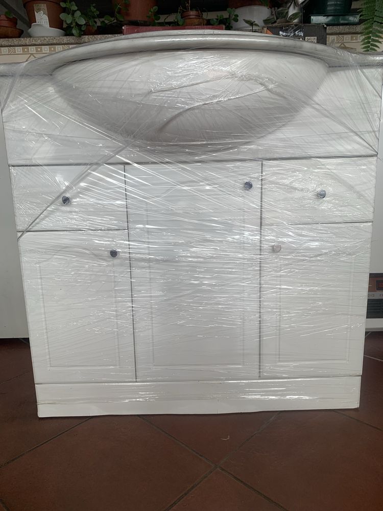 Móvel WC+lavatório+espelho de parede