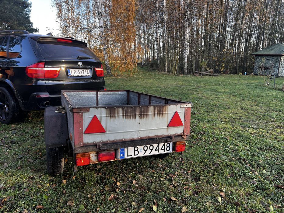 Przyczepka przyczepa samochodowa SAM transportowa zarejestrowana